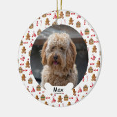 Cookies Aangepaste Huisdier Puppy Dog Foto Keramisch Ornament (Links)