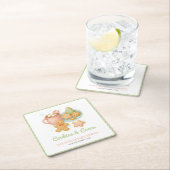 Cookies and Cocoa Christmas Baby Shower Kartonnen Onderzetters (Insitu)