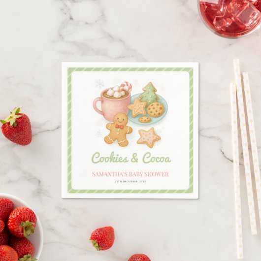 Cookies and Cocoa Winter Baby Shower  Servet (Insitu)