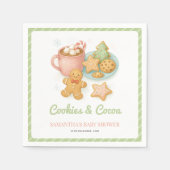 Cookies and Cocoa Winter Baby Shower  Servet (Voorkant)