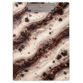 Cookies and Cream Milkshake Marble Texture Design Klembord (Voorkant)