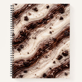 Cookies and Cream Milkshake Marble Texture Design Notitieboek