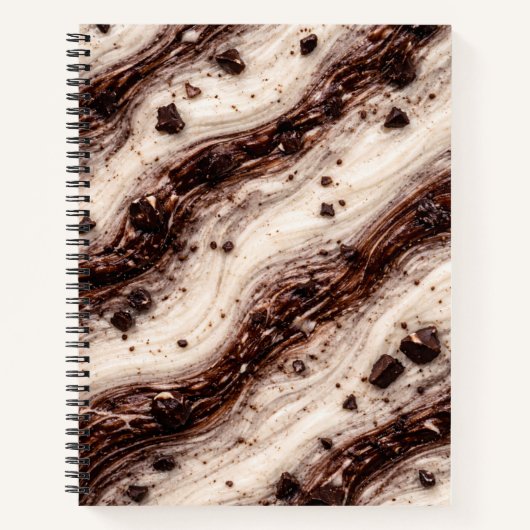 Cookies and Cream Milkshake Marble Texture Design Notitieboek (Voorkant)