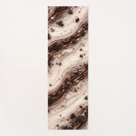 Cookies and Cream Milkshake Marmer Textuur Ontwerp Yogamat