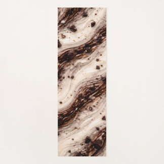 Cookies and Cream Milkshake Marmer Textuur Ontwerp Yogamat