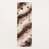 Cookies and Cream Milkshake Marmer Textuur Ontwerp Yogamat (Achterkant)