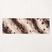 Cookies and Cream Milkshake Marmer Textuur Ontwerp Yogamat (Voorkant (horizontaal))