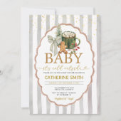 Cookies and Hot Cocoa Bow Baby Shower Kaart (Voorkant)