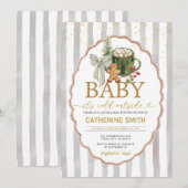 Cookies and Hot Cocoa Bow Baby Shower Kaart (Voorkant / Achterkant)