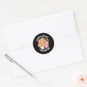 Cookies Are My Valentine Cute Chocolate Chip Heart Ronde Sticker (Envelop)