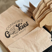 Cookies Backed With Love Heart Custom Name Rubberstempel