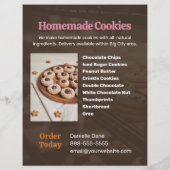 Cookies Bakery Flyer Sjabloon (Achterkant)