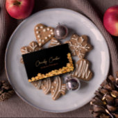 Cookies Bakery QR Code Zwart Professionele Visitekaartje