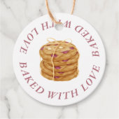 Cookies bakken Gemaakt met Liefde Zelfgemaakte Bus Bedankjes Labels (Voorkant)