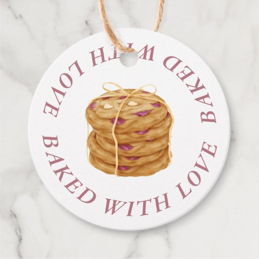 Cookies bakken Gemaakt met Liefde Zelfgemaakte Bus Bedankjes Labels (Voorkant)