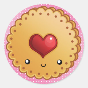cookies+BG, cookie_luv Ronde Sticker