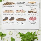 Cookies by AI Weirdness - Kitchen towel Theedoek (Gevouwen)