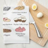 Cookies by AI Weirdness - Kitchen towel Theedoek (Quarter Fold)