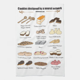 Cookies by AI Weirdness - Kitchen towel Theedoek