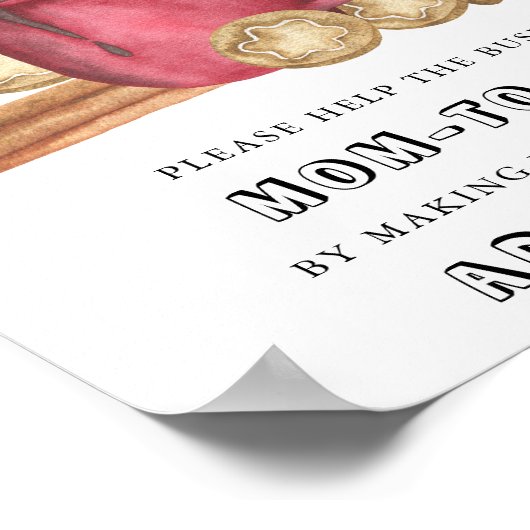 Cookies & Cacao - Help de drukke moeder-to-be Poster (Hoek)