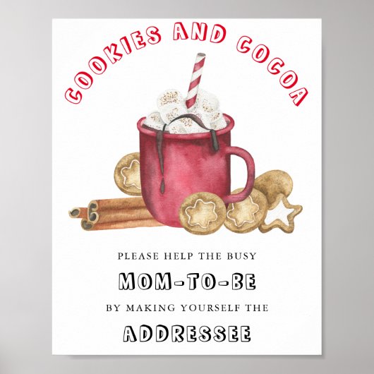 Cookies & Cacao - Help de drukke moeder-to-be Poster (Voorkant)