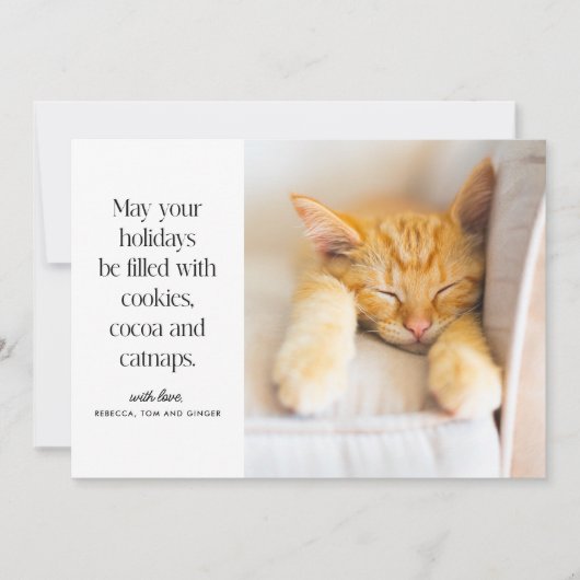 Cookies Cacao Kantels Pet Feestdagenkaart (Voorkant)