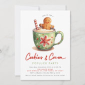 Cookies & Cacao Kerstfeest Kaart (Voorkant)