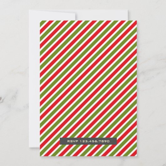 Cookies Cacao Kerstmis Verjaardagsfeestuitnodiging Kaart (Achterkant)