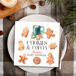 Cookies & Cacao Kerstvakantie Baby shower Servet