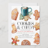 Cookies & Cacao Kerstvakantie Kind jarig Kaart (Voorkant)