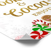 Cookies & Cacao Sweet Christmas Party Sign Poster (Hoek)