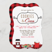 COOKIES & CACAO Vakantie Uitnodigingen (Voorkant / Achterkant)