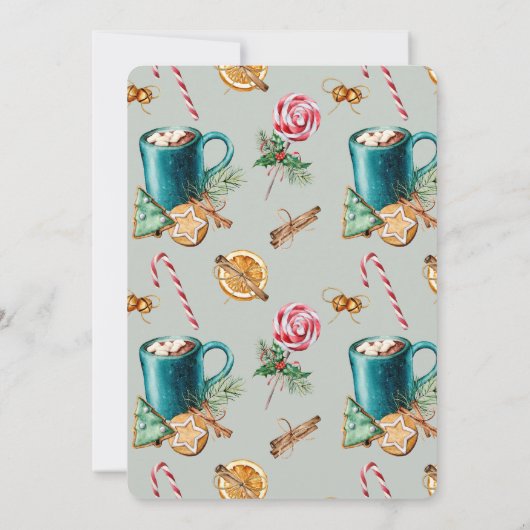 Cookies & Cacao Vogelvakantie Boy Baby shower Kaart (Achterkant)