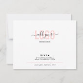 Cookies Care Kaart Roze Esthetisch Modern Script (Achterkant)