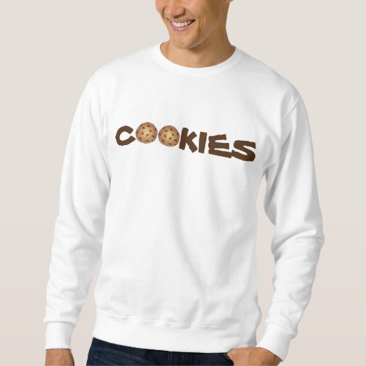 COOKIES Chocolate Chip Cookie Foodie Sweatshirt (Voorkant)