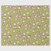 Cookies Christmas Green Cadeaupapier (Vlak)