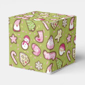 Cookies Christmas Green Favor Box Bedankdoosjes (Achterkant)