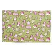 Cookies Christmas Green Kussensloop (Achterkant)