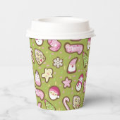 Cookies Christmas Green Papieren Bekers (Achterkant)