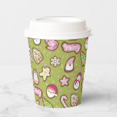 Cookies Christmas Green Papieren Bekers (Voorkant)