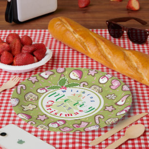 Cookies Christmas Green Papieren Bordje