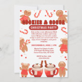 Cookies & Coca Christmas White Party Kaart (Voorkant)