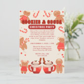 Cookies & Coca kerstfeest Kaart (Staand voorkant)