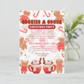 Cookies & Coca Kerstfeest Kaart (Staand voorkant)