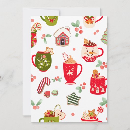 Cookies & Coca Kerstfeest Kaart (Achterkant)