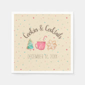 Cookies & Cocktails Christmas Cookie Exchange Servet (Voorkant)