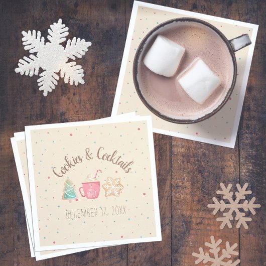 Cookies & Cocktails Christmas Cookie Exchange Servet