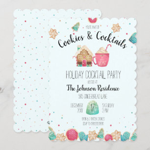 Cookies & Cocktails Holiday Cookie Exchange Blauw Kaart