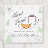 Cookies & Cocoa Baby Shower Bedankjes Labels (Voorkant)