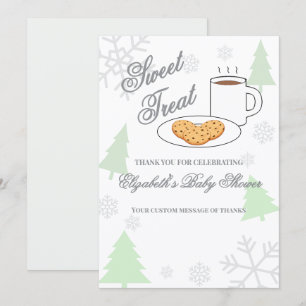 Cookies & Cocoa Baby Shower Bedankkaart